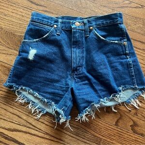 Wrangler Dark Blue Denim Shorts